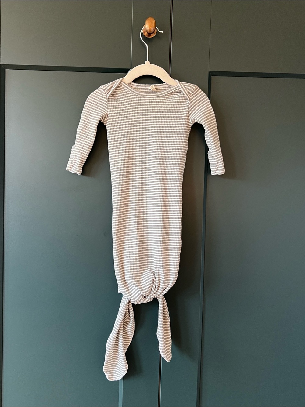 2 Quincy Mae knotted baby gowns